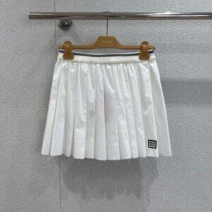 Miu Miu 2025 New Pleated Mini Skirt